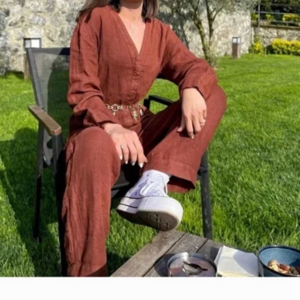 Zara The Veronica Full length linen Overall